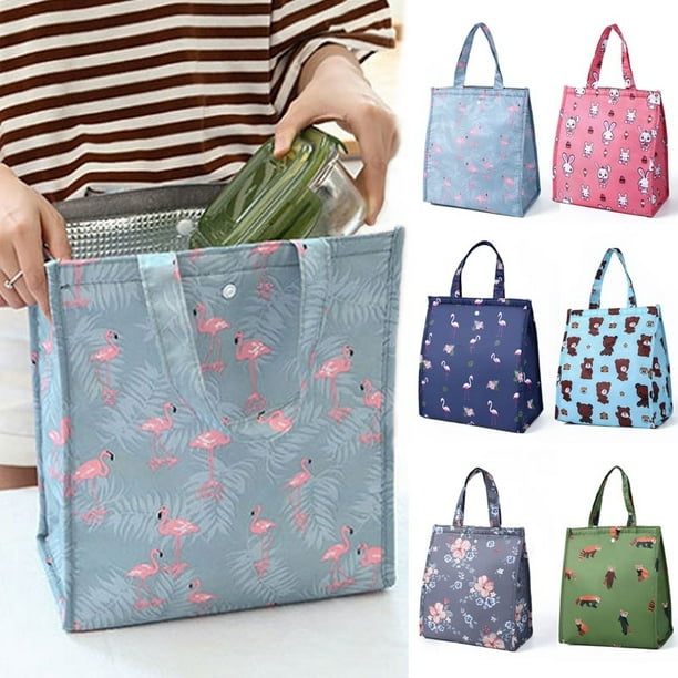 Portable Insulated Thermal Cooler Bento Lunch Box Tote Picnic Storage Bag Pouch